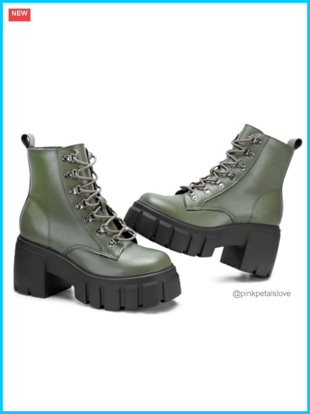 Womens Combat Boots Lace Up Chunky Platform Ankle Booties Side Zipper